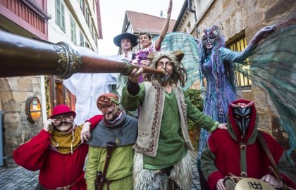 die Dauerknstler auf dem esslinger Mittelaltermarkt